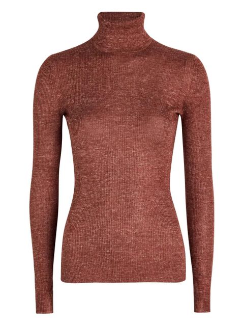 Gabriela Hearst roll-neck ribbed knitwear - Brown - zdjęcie produktu nr 1
