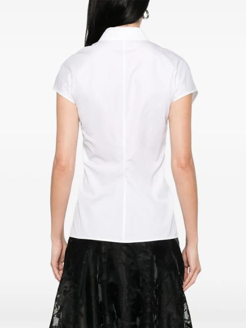Alexander McQueen twist-front shirt - White