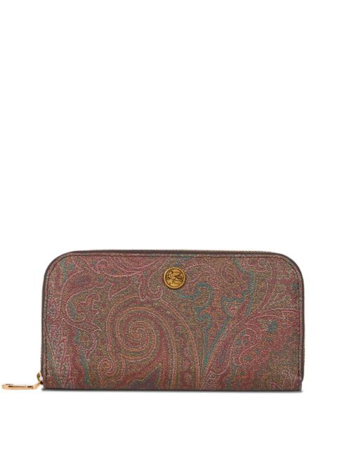 ETRO Arnica paisley-print zip-around wallet - Brown - zdjęcie produktu nr 1