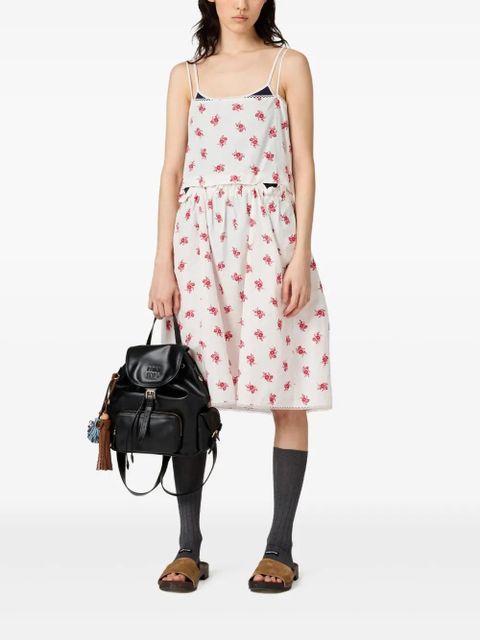 Miu Miu cotton-poplin dress - White - zdjęcie produktu nr 2