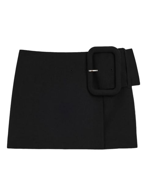 AMI Paris buckle belted mini skirt - Black - zdjęcie produktu nr 1