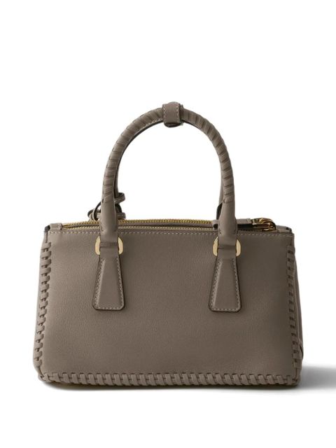 Prada mini Galleria leather tote bag - Grey