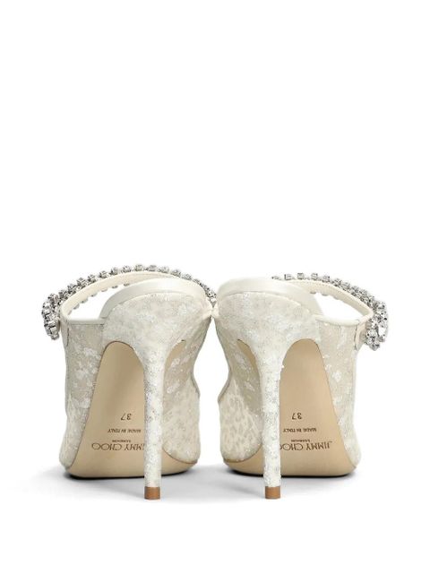 Jimmy Choo crystal-embellished heeled pumps - Neutrals