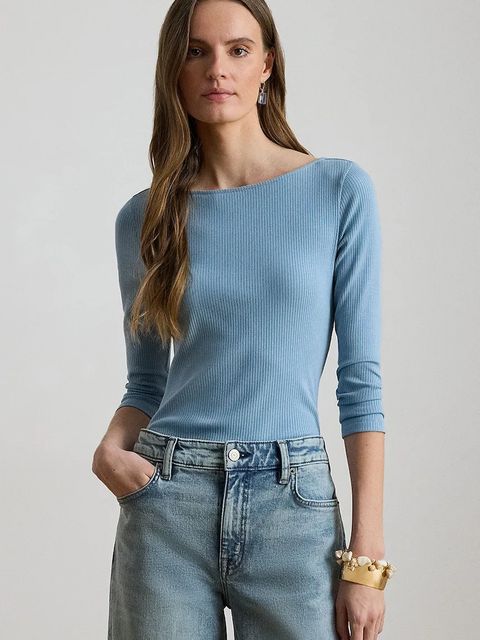 Lauren Ralph Lauren longsleeve damski z modalem - zdjęcie produktu nr 1