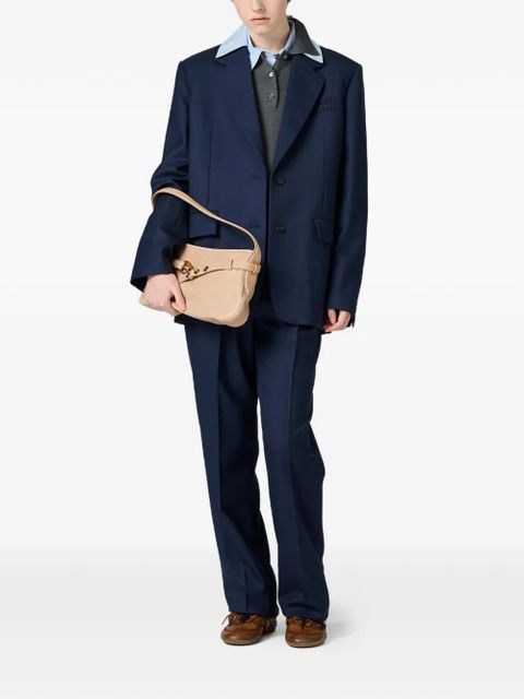 Miu Miu Aventure leather shoulder bag - Neutrals