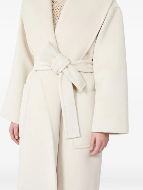 Max Mara Cloruro belted coat - White