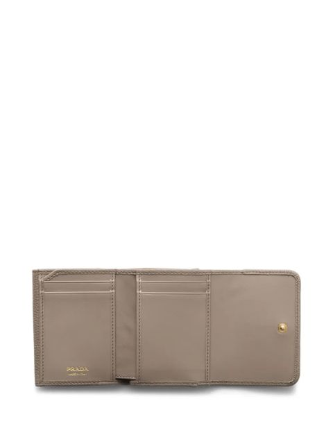 Prada small triangle-logo wallet - Grey