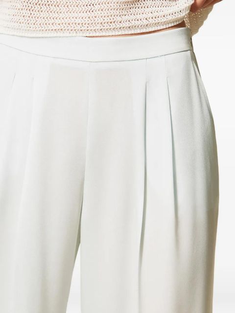 TWINSET satin trousers - Green