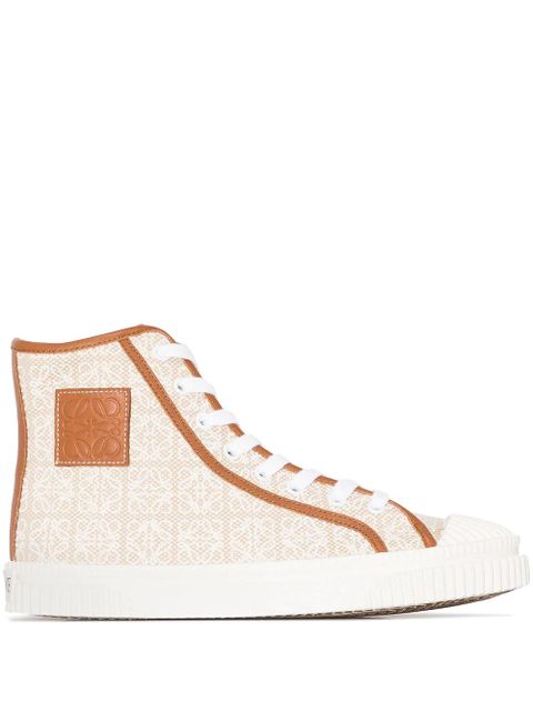 LOEWE Anagram high-top sneakers - Neutrals - zdjęcie produktu nr 1