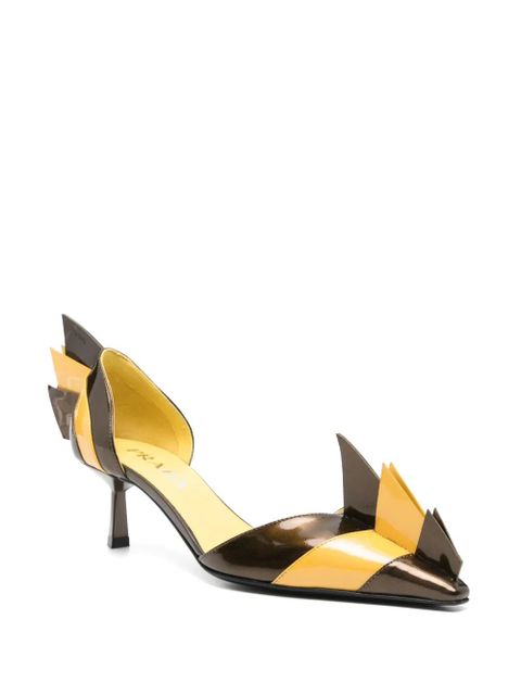 Prada 55mm leather pumps - Brown - zdjęcie produktu nr 2