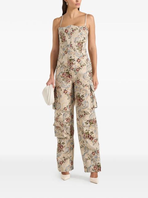 Manière De Voir Scarlett floral lace-up corset - Neutrals - zdjęcie produktu nr 2