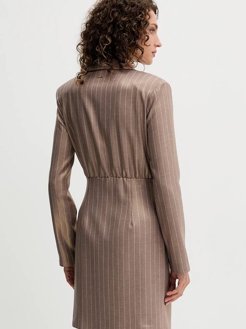 Fracomina sukienka kolor beżowy mini rozkloszowana FS25WD1002W479T4 - zdjęcie produktu nr 2