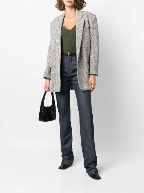 Saint Laurent high-waisted bootcut jeans - Blue - zdjęcie produktu nr 2