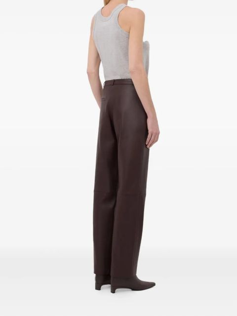LouLou de Saison Cobe leather trousers - Brown