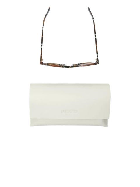 Burberry Eyewear checked sunglasses - Brown