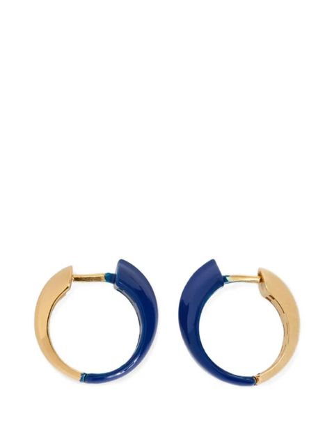 Jil Sander logo hoop earrings - Gold - zdjęcie produktu nr 1