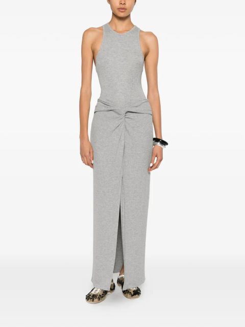 Nanushka Carlene twisted-front maxi skirt - Grey - zdjęcie produktu nr 2