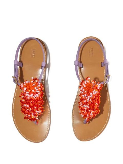 PUCCI beaded leather sandals - Brown - zdjęcie produktu nr 2