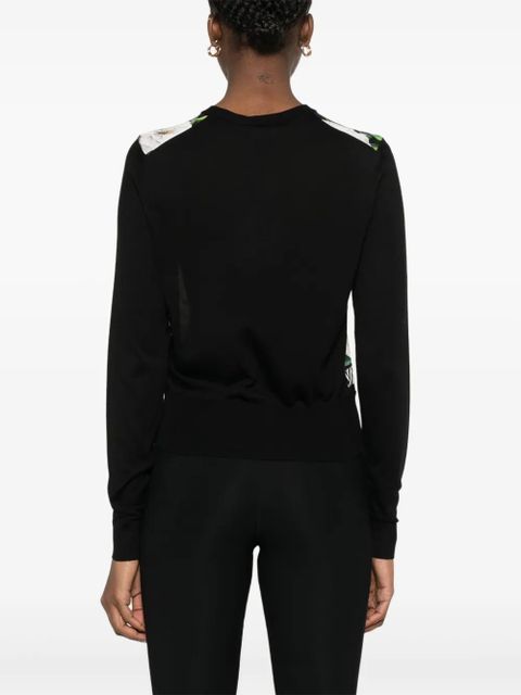 Dolce & Gabbana floral-print cardigan - Black