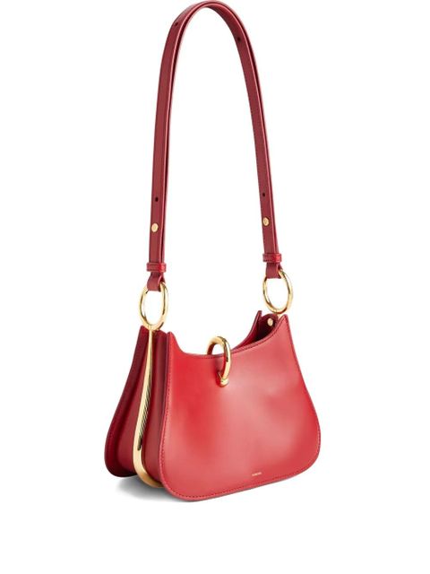 Rabanne ring-detail leather shoulder bag - Red - zdjęcie produktu nr 2