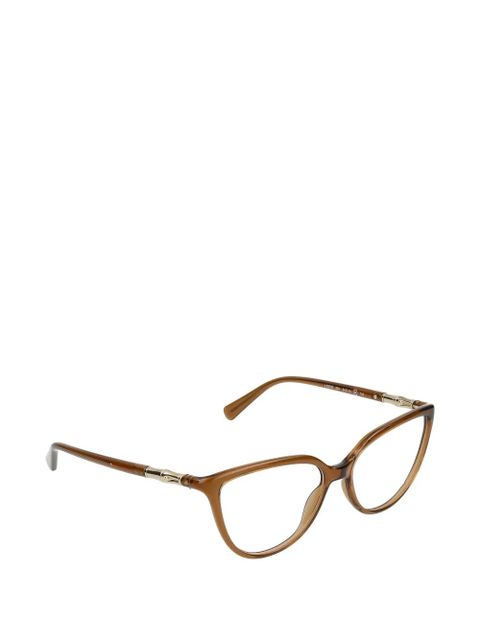 Longchamp cat-eye frames eyeglasses - Brown