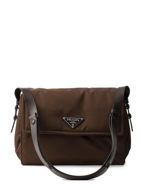 Prada medium Traveller padded shoulder bag - Brown - zdjęcie produktu nr 1