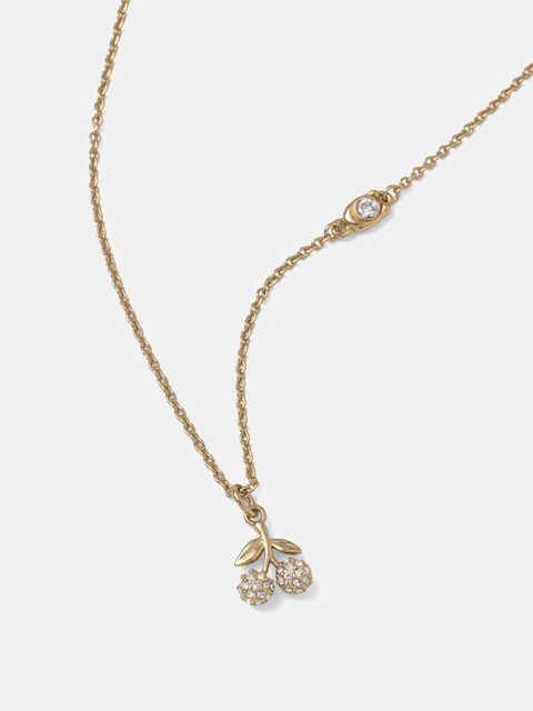 Coach naszyjnik damski metalowy z kryształem - zdjęcie produktu nr 1