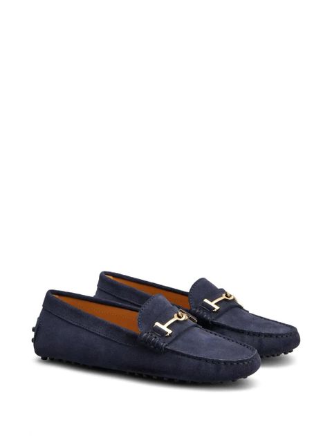 Tod's Gommino embellished suede loafers - Blue
