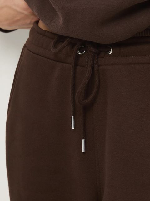 Medicine spodnie dresowe damskie kolor brązowy gładkie