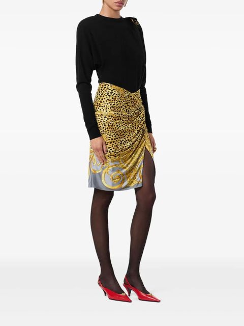 Versace draped midi skirt - Yellow