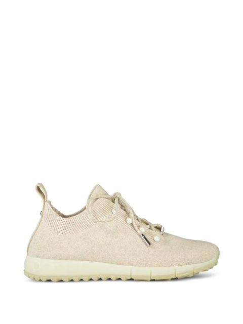 Jimmy Choo Veles beaded lace-up sneakers - Neutrals - zdjęcie produktu nr 1