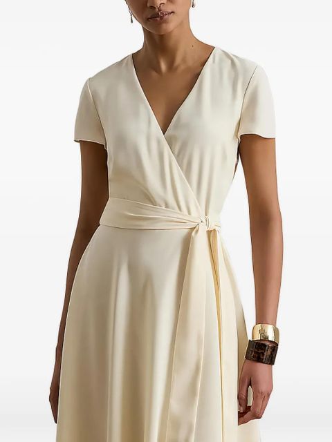 Lauren Ralph Lauren belted wrap dress - Neutrals