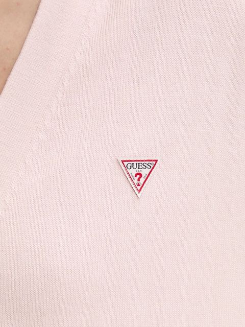 Guess Jeans kardigan z domieszką wełny