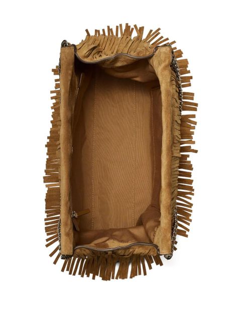 Tory Burch Fleming suede tote bag - Brown