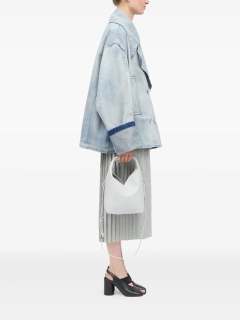 MM6 Maison Margiela single-stitch logo small tote bag - Grey - zdjęcie produktu nr 2