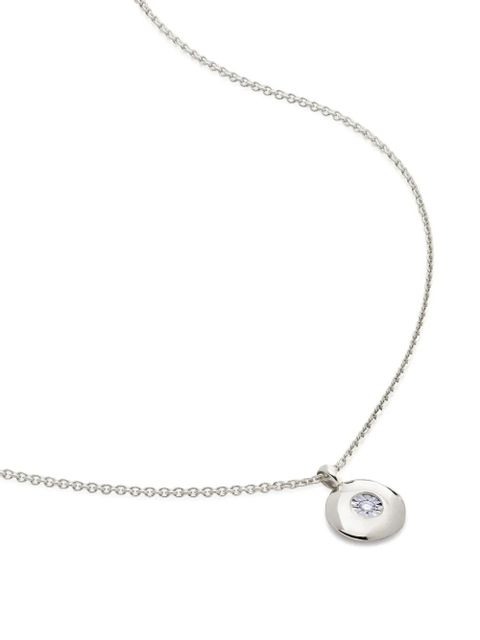 Monica Vinader April grown diamond necklace - Silver - zdjęcie produktu nr 1