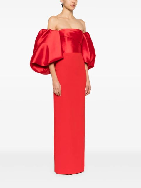 Solace London Floris maxi dress - Red