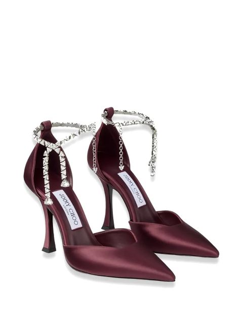 Jimmy Choo Stevie crystal-embellished pumps - Purple - zdjęcie produktu nr 2