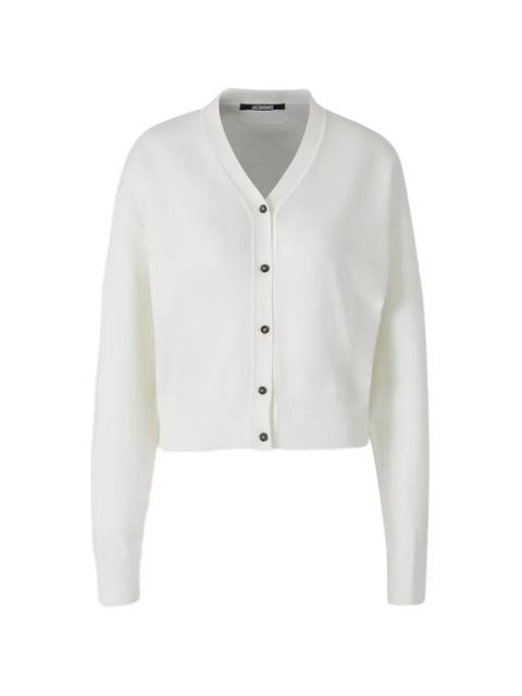 Jacquemus V-neck cardigan - White - zdjęcie produktu nr 1
