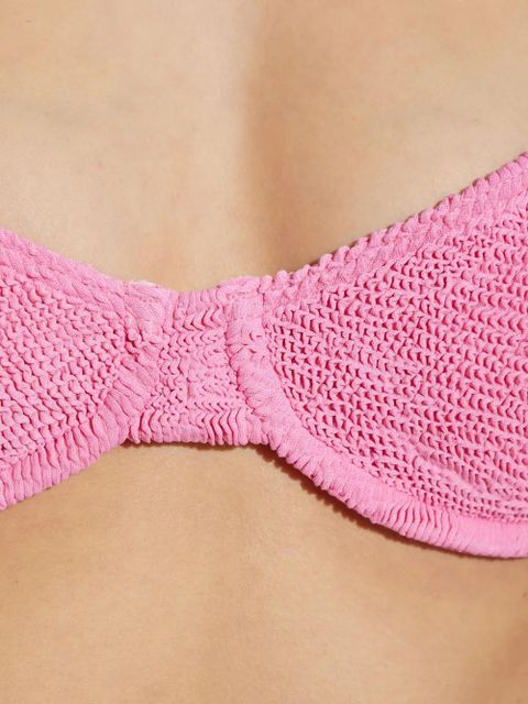 Bond-eye textured beachwear - Pink