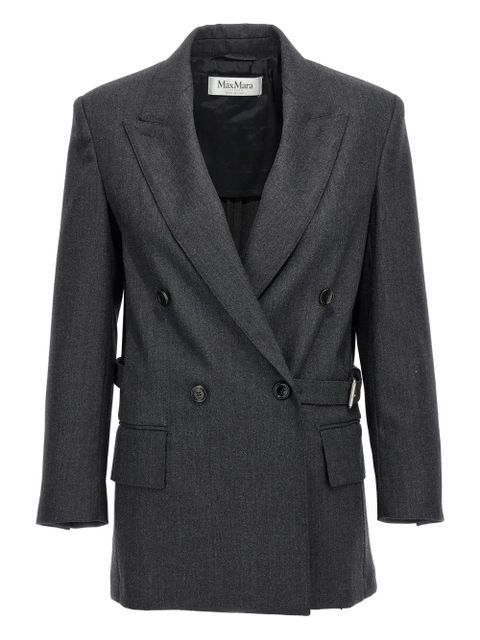 Max Mara peak-lapel double-breasted blazer - Grey - zdjęcie produktu nr 1