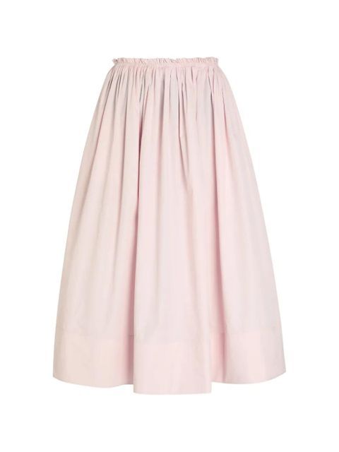 Gabriela Hearst Shiva gathered midi skirt - Pink - zdjęcie produktu nr 1