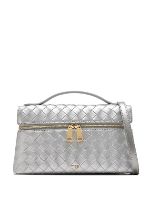 JW Pei quilted top-handle cross body bag - Silver - zdjęcie produktu nr 1