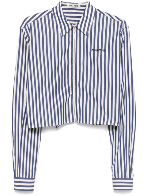 Miu Miu striped shirt - Blue