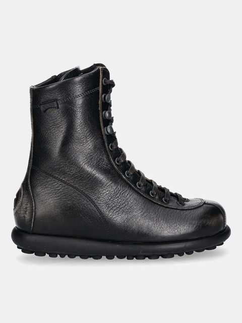 Camper botki skórzane Pelotas Ariel damskie kolor brązowy na płaskim obcasie 44695-088 - zdjęcie produktu nr 2