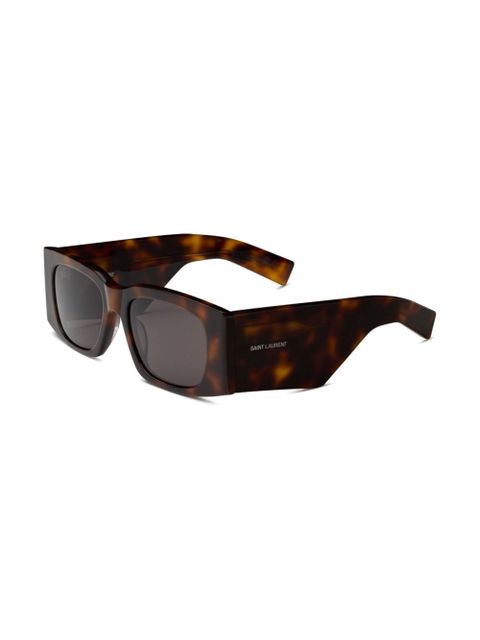 Saint Laurent Eyewear SL 654 rectangle-frame sunglasses - Brown