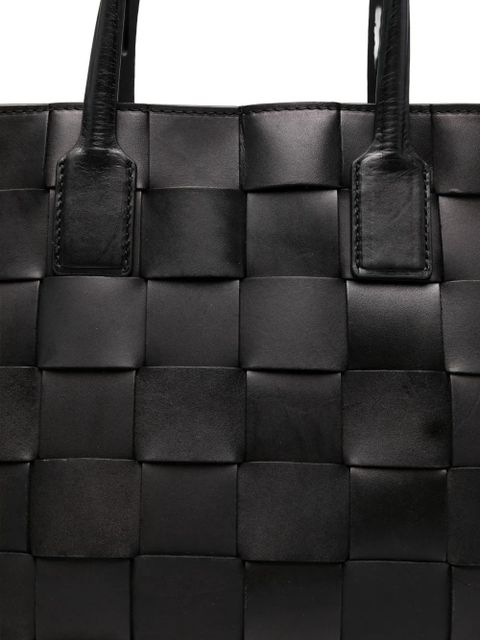 DRAGON DIFFUSION medium Pino woven top-handle tote bag - Black - zdjęcie produktu nr 2