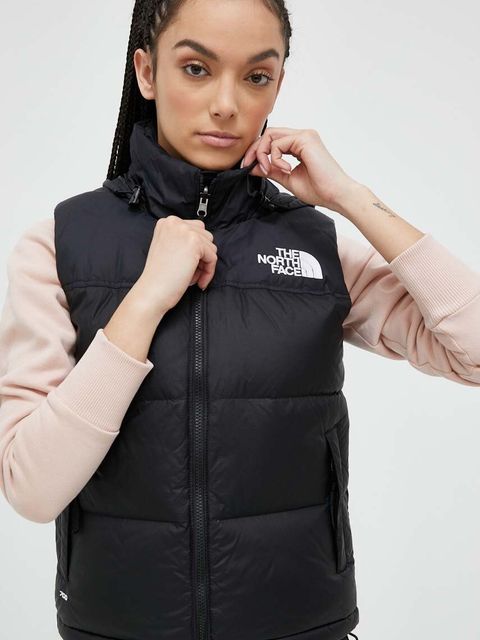 The North Face bezrękawnik 1996 RETRO NUPTSE VEST damski kolor czarny zimowy NF0A3XEPLE41 - zdjęcie produktu nr 1