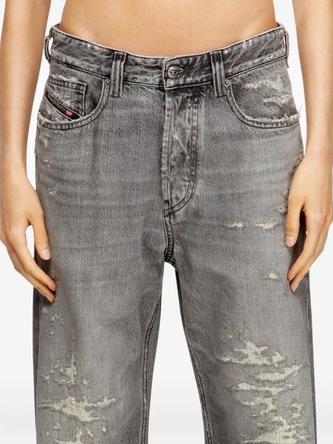 Diesel 1988 D-Ark frayed pocket jeans - Grey