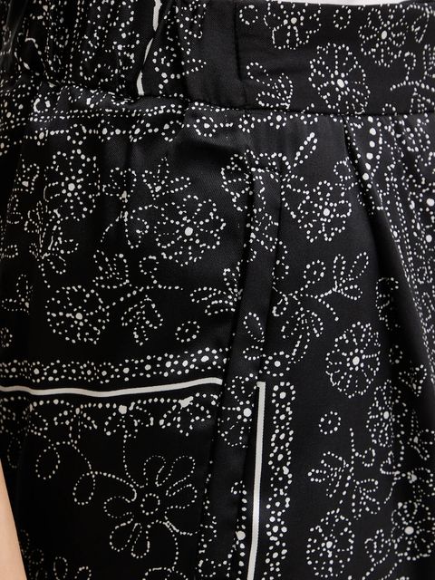 Marella spodnie damskie kolor czarny szerokie high waist 2523136271200 - zdjęcie produktu nr 2